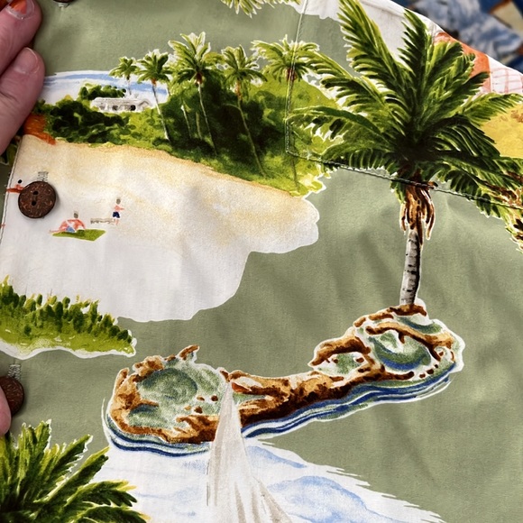 🏝️RARE KAHALA BY TOMMY BAHAMA HAWAIIAN BUTTON DOWN SZ L NWOT EXCELLENT CONDITION - Picture 7 of 7